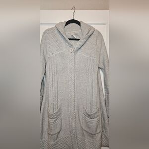 Prana Women's Gray Wool Blend Knit Sweater
